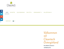 Tablet Screenshot of cleantechostergotland.se